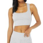 Alo Yoga Alosoft Ribbed Chic Bra Tank Photo 0