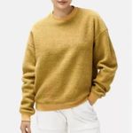 Outdoor Voices  MegaFleece Sweatshirt Womens Medium Wool Crewneck Gold Yellow Photo 0