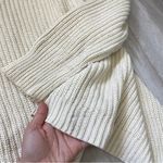 Polo Ralph Lauren Wrap Sweater knit open buckle womens Cream (medium) heavy chic Photo 5