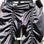Sharagano  Y2K Black Satin Ruched Pants M Photo 5
