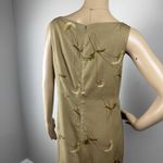 BUSHWACKER Sz 8 Brown Floral Linen Rayon Maxi Sheath Dress Sleeveless USA Photo 8