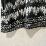 Johnny Was  Grey 100% Silk Dress with Brown Leather Trim/Tassle, Size XS (P) Photo 4