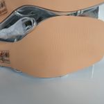 Azalea Wang Kaylin Silver Faux Vegan Leather Strappy Ankle Wrap Stiletto Heels Size 10 Photo 11