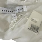 Endless Rose  White Lace Tiered Ruffle V Neck Maxi Dress Size L Photo 4