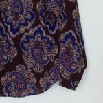 Pendleton VTG  Miss Sophisticates Womens Paisley Button Up Blouse Size M Brown Photo 7