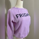 Gap lilac cotton crewneck sweater in size small “Friday” Photo 7
