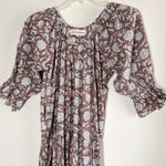 DOI Sahana Gown Maxi Dress Brown Floral Print Size M Photo 4