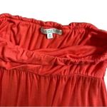 Love Culture  Orange & Tan Chevron Color Block Strapless Maxi Summer Dress Medium Photo 5