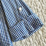 Victoria's Secret Victoria’s Secret Blue Gingham Button-down Shirt Dress Sleepwear Size S Photo 5