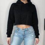 Brandy Melville Black Cropped Hoodie Photo 0