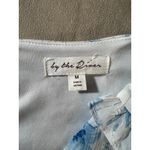 Anthropologie Floral Ruffle Midi Dress & Smocked Waist By The River Blue Size M Photo 4