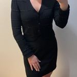 St. John Evening by Marie Gray Black Button Down Cardigan w/Sequins & Embroidery Photo 0