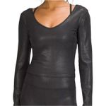 Lululemon Align small shine shimmer scoop neck crop active yoga top TLS2 2832 Photo 0