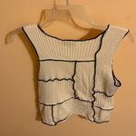 Gilded Intent Patchwork Black & White Tank Top Photo 3