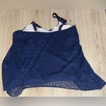 Navy Blue Crochet Tank top swimwear swimsuit Size XL Photo 1