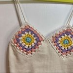 ZARA  women’s contrasting crochet tank top Photo 5