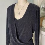 White House | Black Market Sparkly Knit Blouson Mini Dress Size 4 Nwt Photo 4