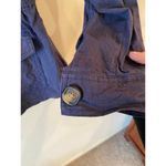 Draper James  RSVP Linen Utility Jacket Chore Coat Size  Medium Navy Blue Pockets Photo 4