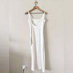 Susana Monaco  Thigh High Cutout Midi Tank Dress in White - Size S Photo 5