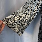 Chico's Easywear Silver Velvet Open Front Cardigan Dressy Cocktail Size 2-12/14 Photo 6