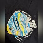 Anthropologie  Celandine Sea Life Embroidered Mini Dress fish beaded a-line Photo 5