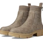 blowfish Moor Lug Sole Leather Boot (Sz 8.5) Sea Mushroom Prospector/Tech Knit Photo 0