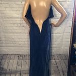 Jessica McClintock Gunne Sax Maxi Cocktail Dress Blue/Purple Sparkles Vintage 9 Photo 6