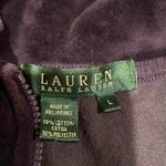 Ralph Lauren Lauren  Velour Quarter Zip Jacket SIZE L Photo 2