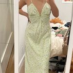 Cotton Candy LA Green floral maxi dress Photo 0