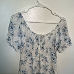 Lottie Moss Mini Dress White Blue Floral Photo 6