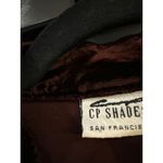 CP Shades  Vintage Velvet Jacket Medium Asymmetrical Button-Up Burgundy OVERSIZED Photo 1