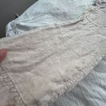 Michael Stars Flynn linen ankle length trousers in Castle tan nude L Photo 5