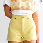 Billabong Wrangler Yellow Jean Shorts Photo 2