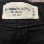 Abercrombie & Fitch • Abercrombie the skinny high rise front slit jeans black size 26 Photo 4