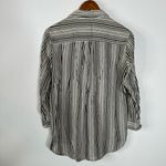 Miss Love  Linen Blend Striped Button Down Top Size Small Photo 1