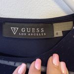 Guess  Los Angeles Navy Cap Sleeve Lace Illusion Sheath Dress Women’s Size 4 Photo 9