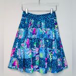 Lilly Pulitzer Bryant Pop Up Lilly's Party Patch A-Line Pleated Skirt Photo 2