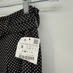 ZARA Black & White Polka Dot Trouser Pants Belted Size Small Photo 2