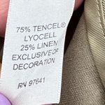 J Jill Blazer Jacket Women XS Tan Tencel Linen Blend Tie Front Coastal Cottage Photo 11