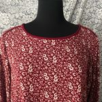 Susan Graver  Floral Red Women's Top Photo 2