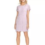 Vince Camuto Light Lilac Purple Lace Short Sleeve Mini Dress 0 Photo 2