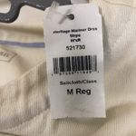 LL Bean Heritage Mariner Navy Cream Boatneck Cotton Dress Pockets Size M NWT Blue Size M Photo 3