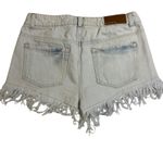 Dollhouse  Womens‎ Denim Shorts Size 7 Skull Fringe Distressed Mid-Rise Photo 1