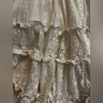 Alexis White Norwa V-Neck Tiered Eyelet Lace Mini Dress Photo 7