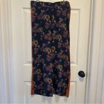 Johnny Was  Workshop Multicolor Floral Silk Palazzo Pants Size Medium Photo 1