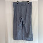 Bryn Walker Brynn Walker Chambray Blue Cotton Wide Leg Pants Trousers High Waisted Photo 3