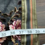 Anthropologie Aratta Silent Journey Viola Burnout Velvet Kimono Floral Rose Stripe Boho One Sz Photo 12