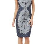 JS Collections Soutache Lace Navy Cocktail Dress 6 NWOT Photo 10