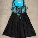 Drindl Ocktoberfest Octoberfest German Austrian Corset Dress Costume Dress Up Black Size 4 Photo 0