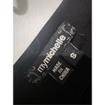 Vintage Y2K My Michelle Black White Polkadot VNeck Cocktail Dress sz S 90's Chic Photo 3